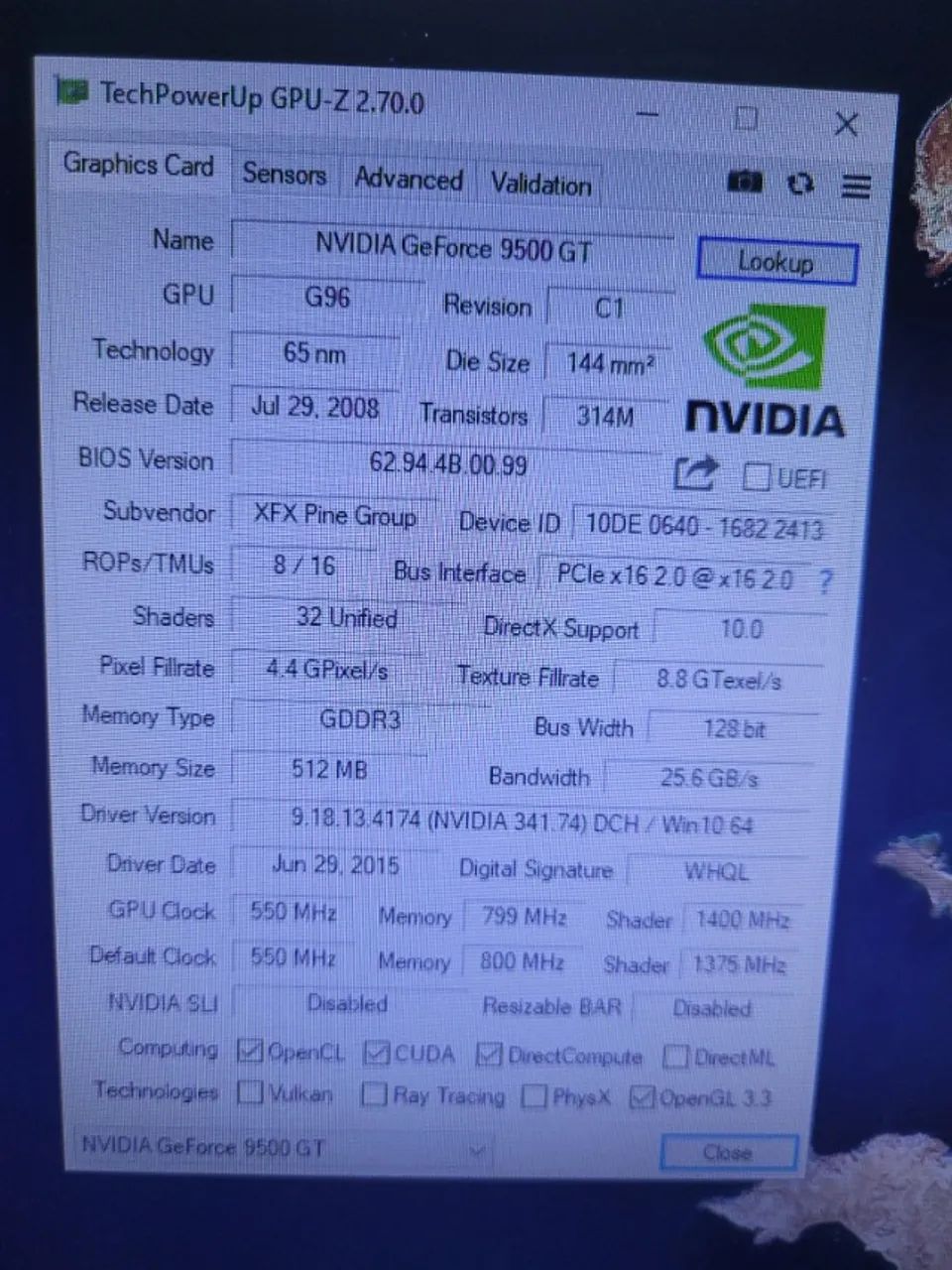 Placa de Video GF 9500GT 512mb - Foto 4