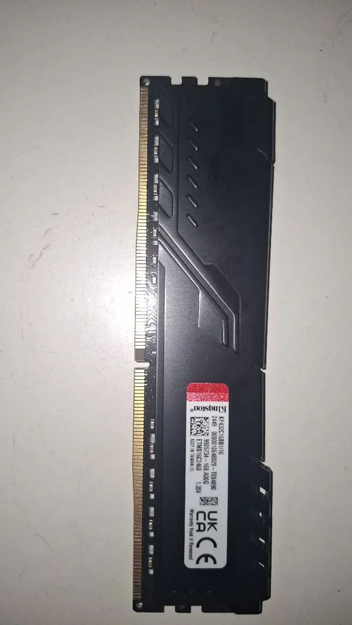 Memória RAM Kingston Fury 1x16gb 3200mhz  - Foto 2