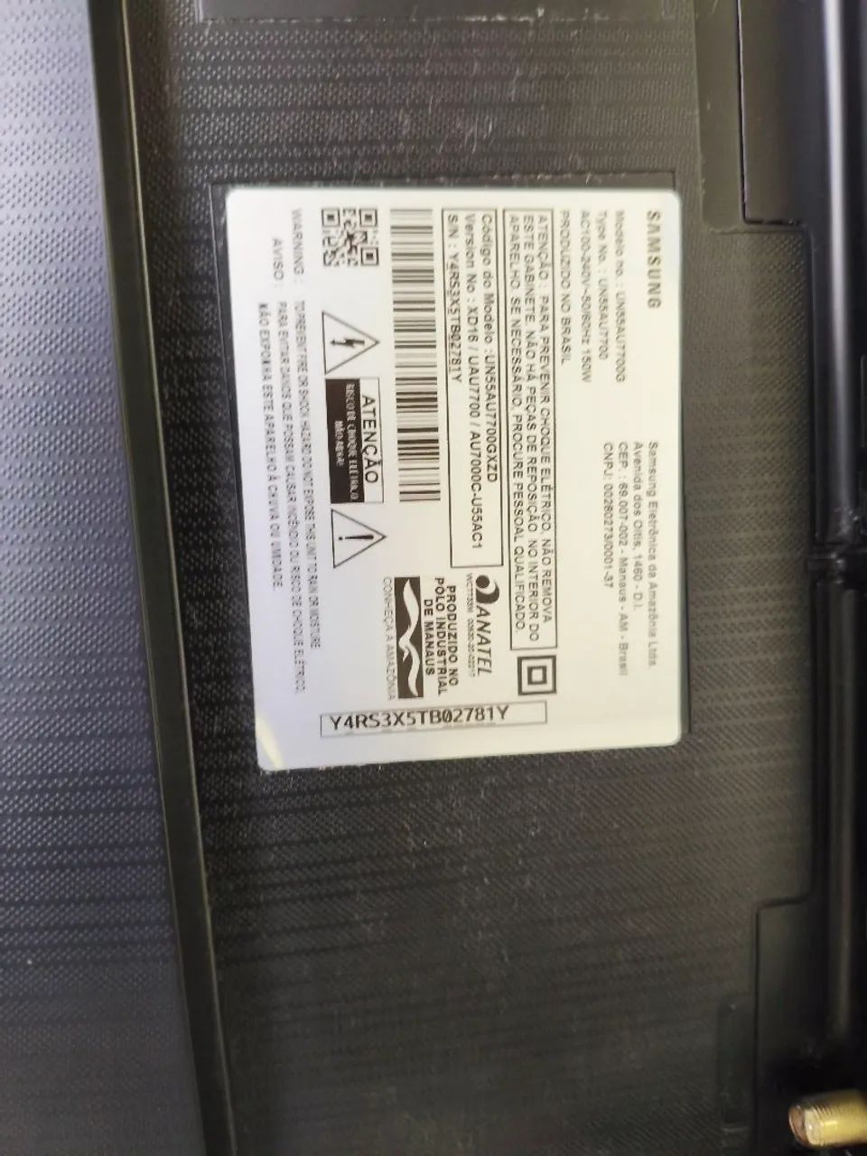 Vendo uma tv Samsung qled 55 polegadas 3 anos e 6 meses de queimou a tela  - Foto 5