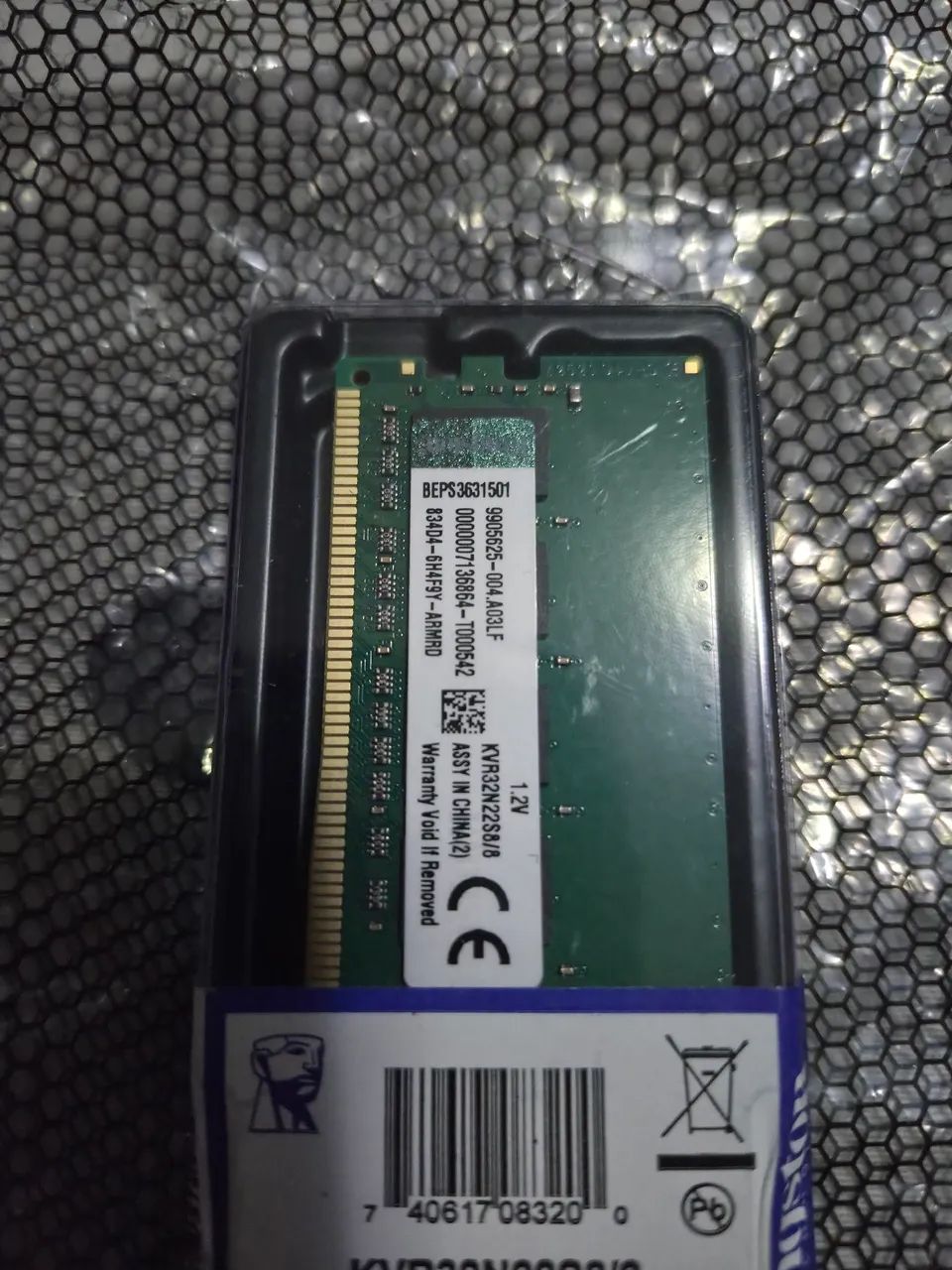 Memoria ram 8gb Ddr4 Kingston 3200mhz - Nova - Foto 2