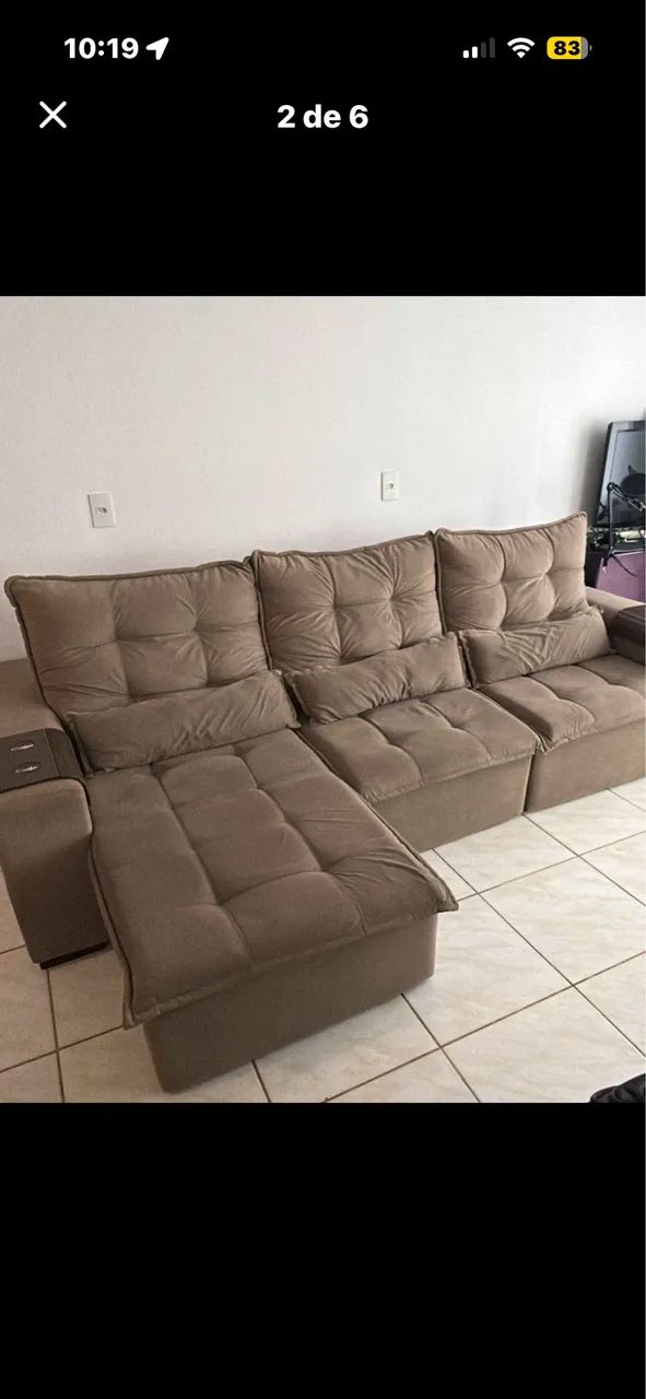 Sofá suede