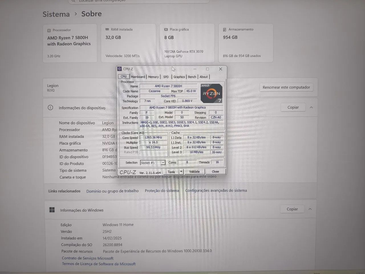 Legion 5 pro Seminovo - RTX 3070 - Foto 4