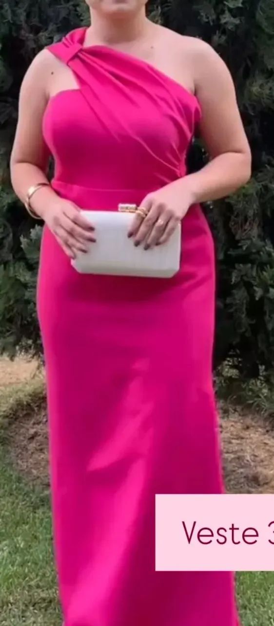 Vestido rosa pink