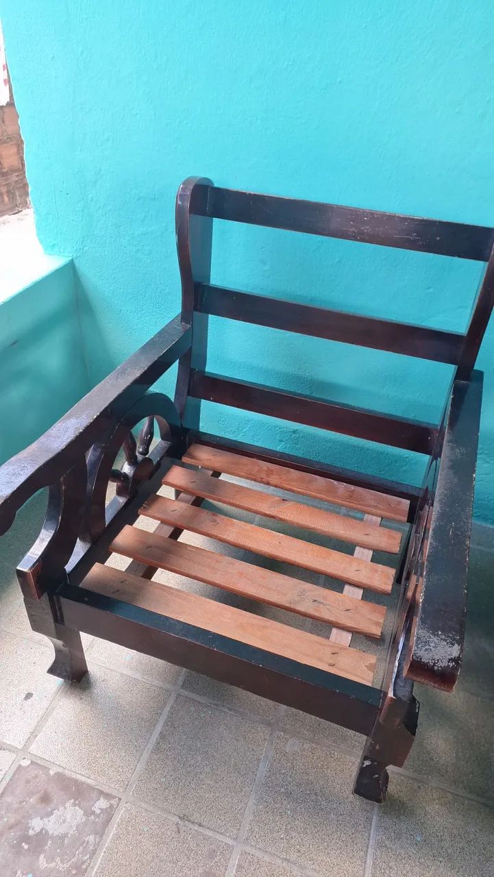 Sofá e poltrona estilo vintage - Foto 3