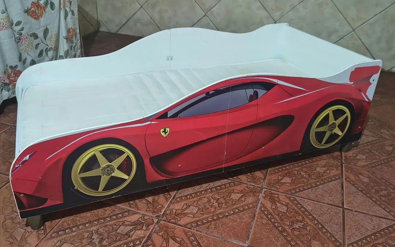 Cama infantil carro com colchão  - Foto 3