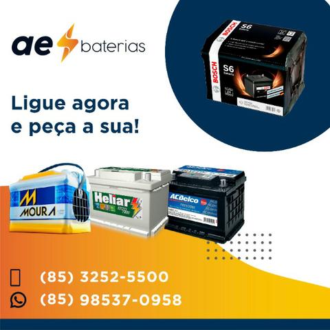 Bateria 70Ah e 75Ah Moura, Heliar e Bosch. Vai querer qual ?
