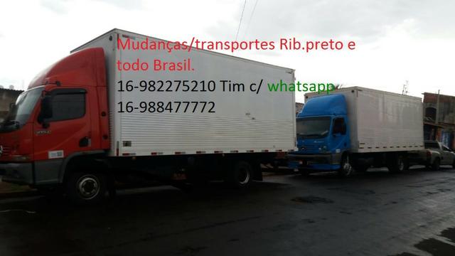 Ligue já mudanças/fretes/carretos ribeirão preto todo brasil