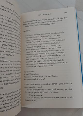 Livro A culpa é das estrelas - Foto 3