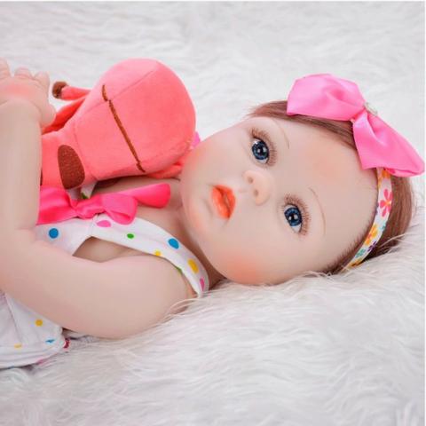 Boneca bebê Reborn Realista Silicone 57cm - Foto 2