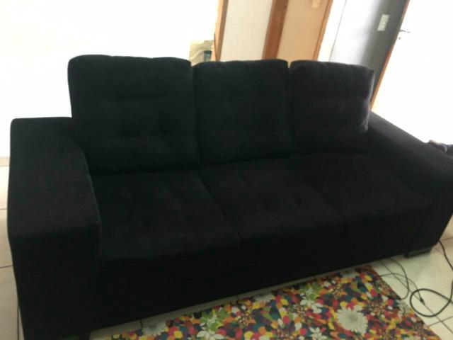 Sofá 3 e 2 lugares semi novo grande - Foto 2
