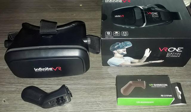 Óculos realidade virtual + controle