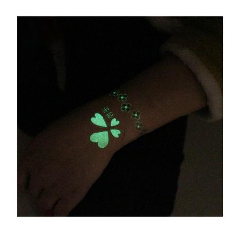Tatuagem temporária efeito brilho no escuro Tattoo Fosforescente - Foto 3