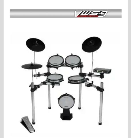 Bateria eletrônica Staff Drum - peles de tela sintética, Barbada!!