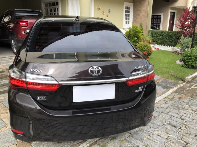Vendo corola altis 2018 cor marrom estado de okm - Foto 7
