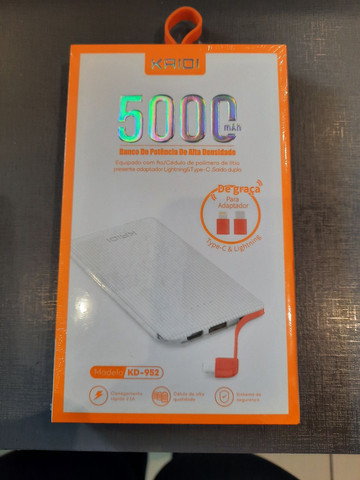 Carregador portátil power banco kaidi 5000 original