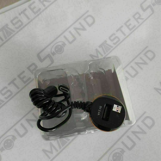 Kit carregador veícular.  Com uma entrada usb, cabo fixo com entrada tipo C. Novo. - Foto 2