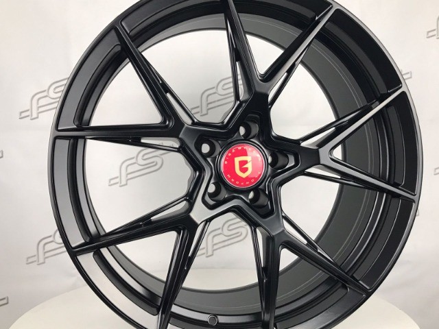 Rodas Gisa Flow Form Glória Preto Semi-Brilho 5x112 - 20x9 e 20x11 aro 20 duas talas - Foto 2