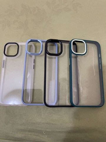 Capa case para iPhone 13 com detalhes em metal  - Foto 2