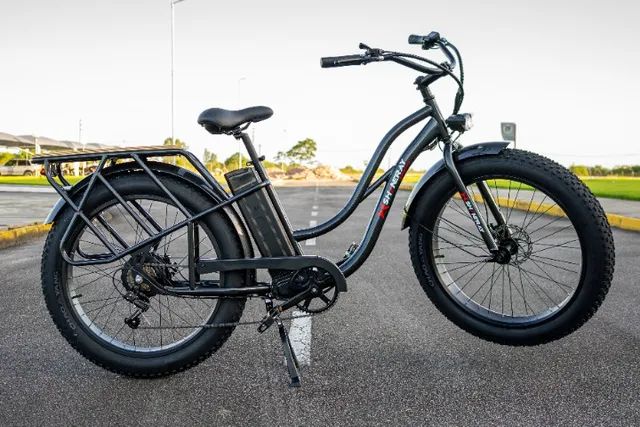 Bicicleta Eletrica Assistida com Bagageiro -Pronta Entrega - Foto 3