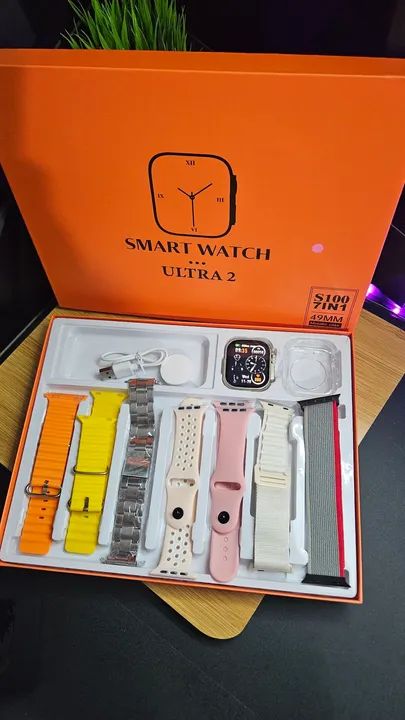 Smartwatch Ultra 2 com 7 pulseiras(Lacrado)