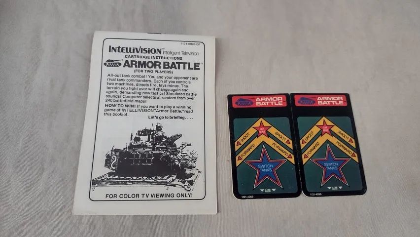 Armor Battle - Cartucho Original Completo P/ Intellivision - Foto 3