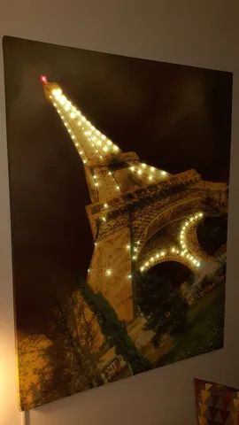 Quadro Torre Eiffel com LED na Torre 