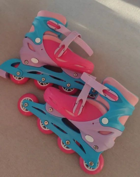 Patins Feminino In-line 32-35 Havan - HBR0117 - Rosa - Foto 3