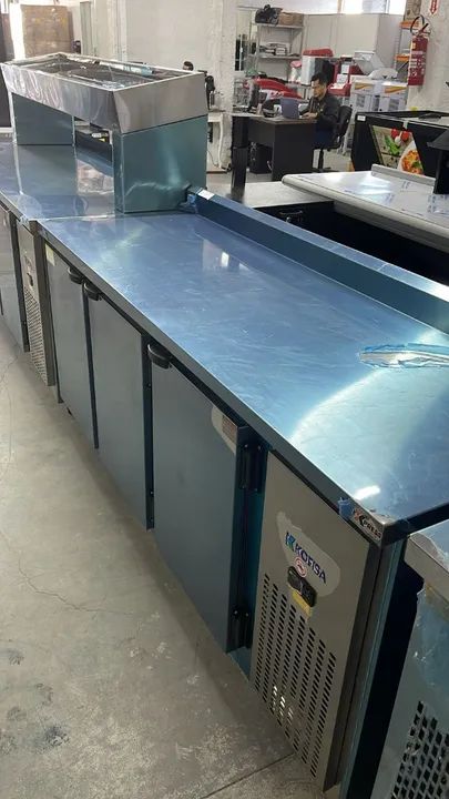 Balcão de serviço inox refrigerado 1,85 m - Kofisa
