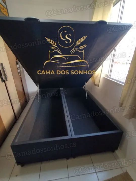 Cama Box com Baú - Queen Size - Nova - Foto 3