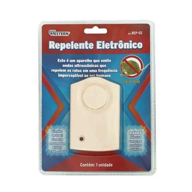 Repelente Eletrônico Espanta Ratos E Baratas - Bi-volt 127v 220v
