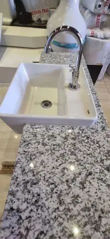 Pia banheiro completa branco dalas - Foto 4