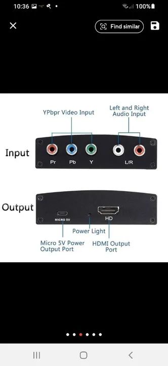 CONV VID COMP PARA HDMI EXBOX 360 PAROU FUNC ENTRA HDMI TA AQU  SLUCAO PARA VC  IMAG1080p  - Foto 2