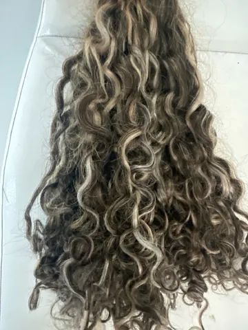 Cabelo humano, grisalho brasileiro /65cm - Foto 5