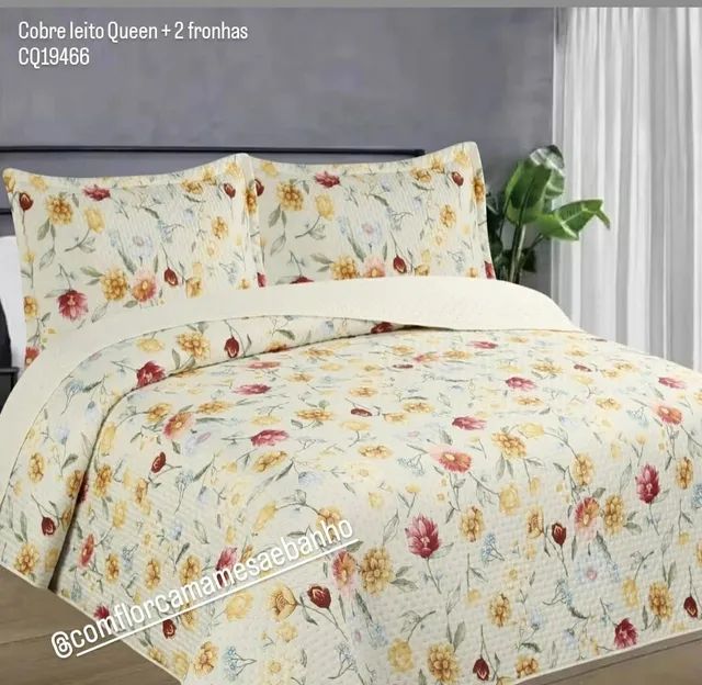 Cobreleito Cama Queen + 2 Fronhas - Entrega Grátis  - Foto 4