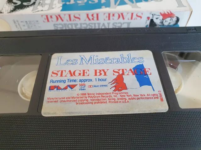Vhs Importado EUA Les Misérables Stage by Stage - documentário Relíquia  - Foto 4
