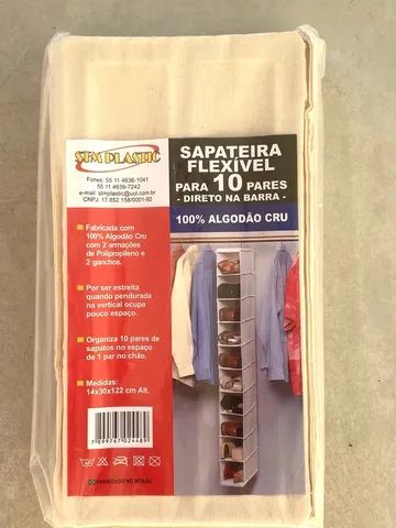Sapateira flexível 10 pares