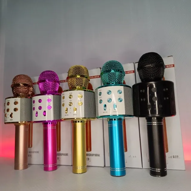 Microfone Karaokê Bluetooth - Entrego