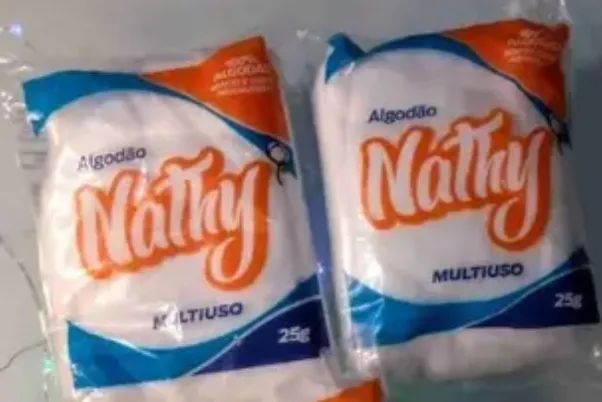 Algodão multiuso pacote com 25g nathy