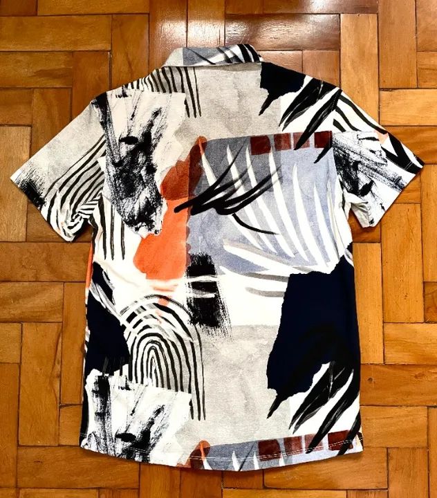 camisa estampada - Foto 4