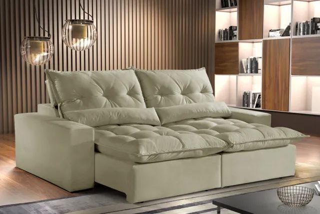 Sofá Retrátil e Reclinável 2,30m Monza p765 - Foto 3