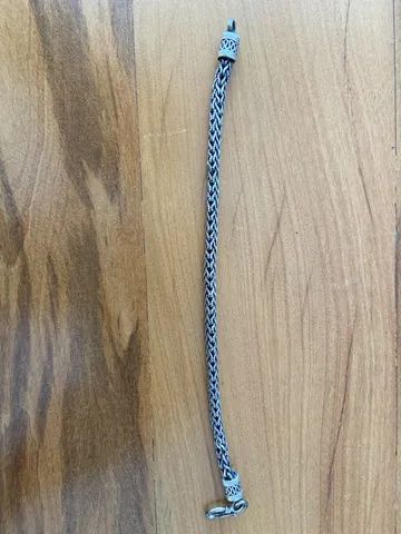 Pulseira de prata 925 - ponto peruano - Foto 4