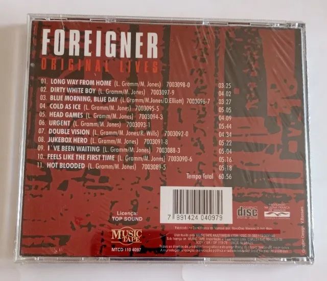 CD Foreigner Lives Compilation Original ( Lacrado ) - Foto 2