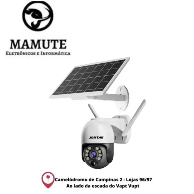 Câmera De Segurança Vigilância Prova D'água Solar Wifi Ip