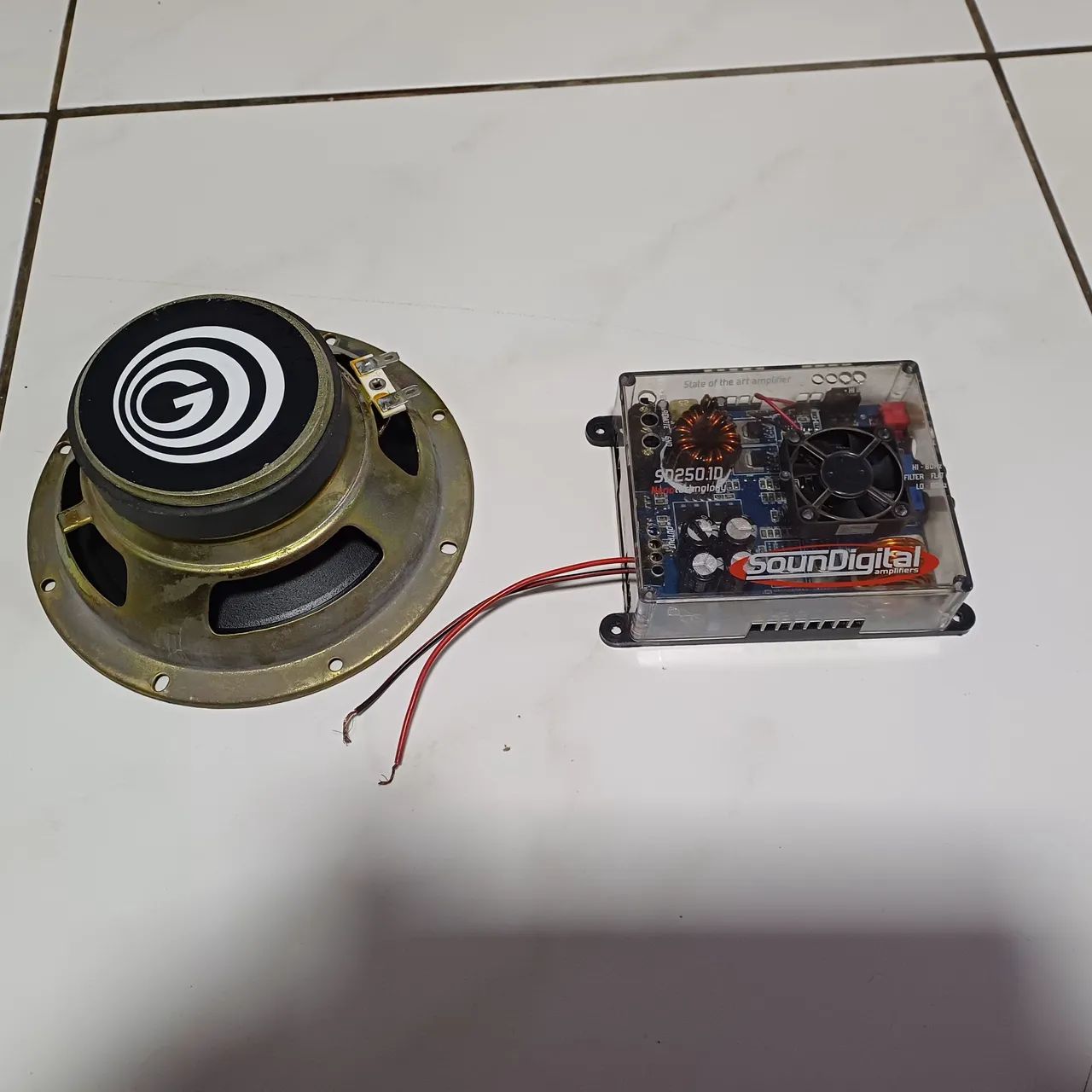 Amplificador Sound Digital SD250.1D  e alto falante 8 polegadas Nano Technology - Foto 3
