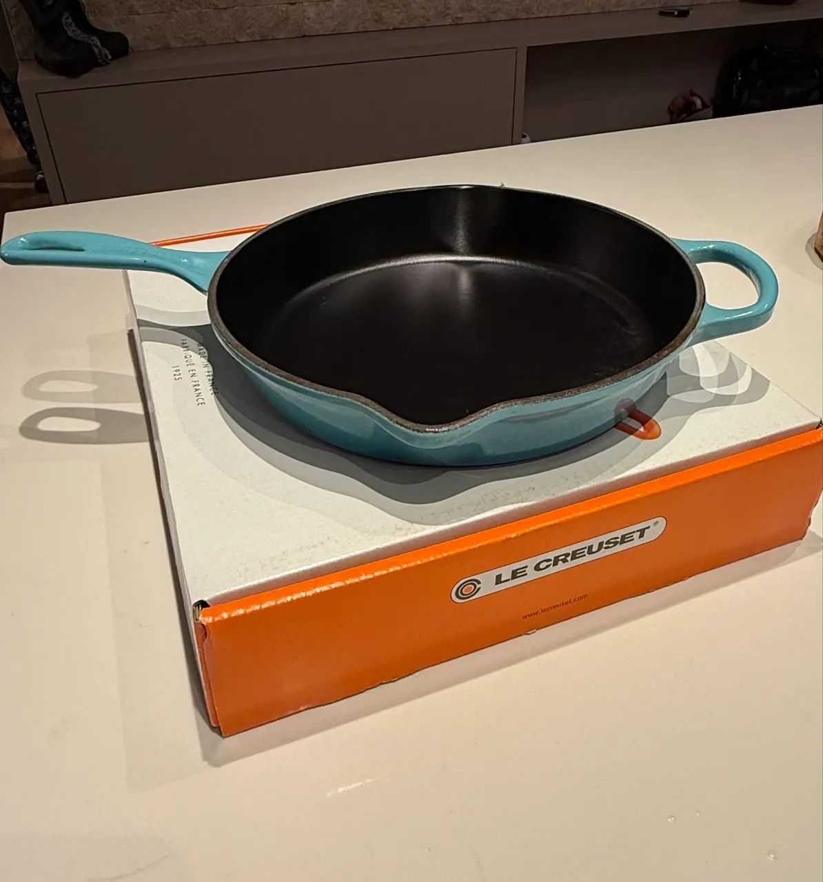 Frigideira Le Creuset Skillet Redonda 26cm Signature - Caribe - Foto 3