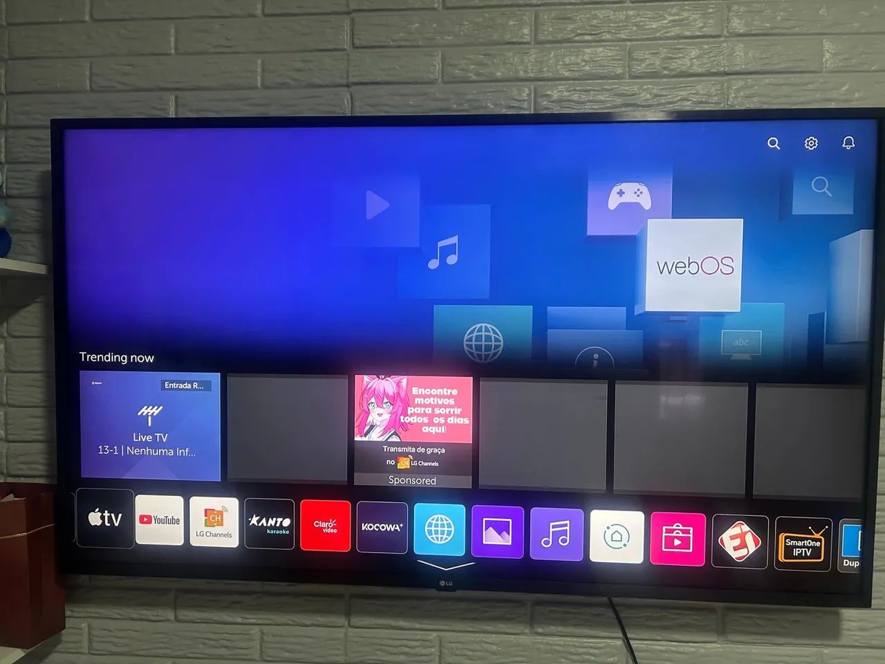 TV LG Smart 4K com webOS