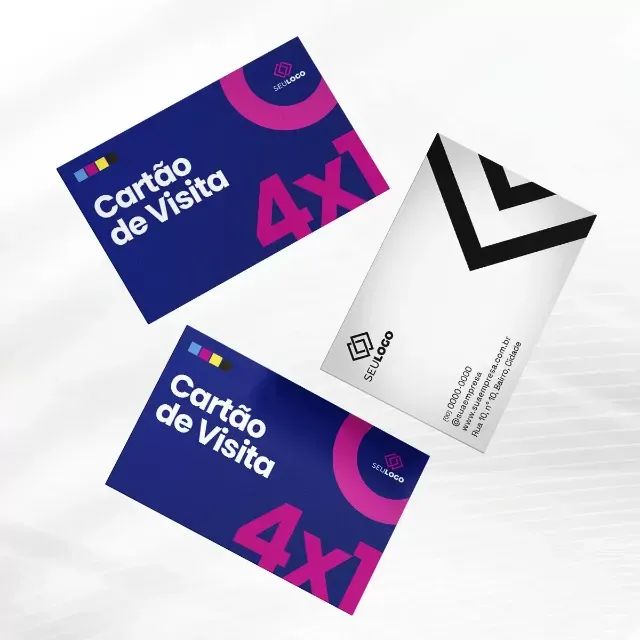 Cartão de Visita 4x1 ou 4x0: 1000 Unidades por Apenas R$ 120!