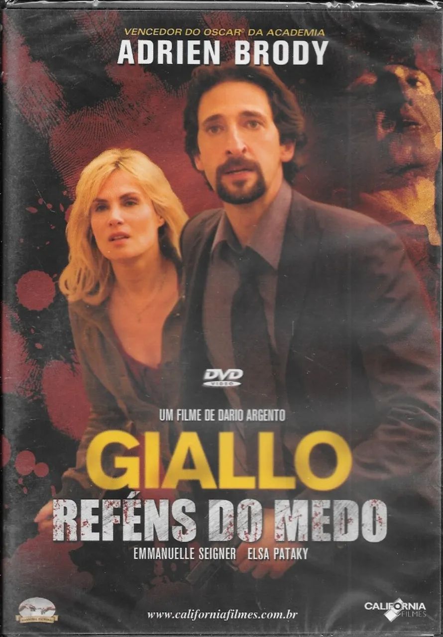 DVD: Reféns do Medo (de Dario Argento) c/o vencedor do Oscar® Arien Brody (dublado)