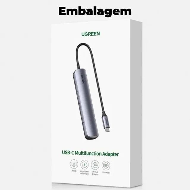 Hub Ugreen 4 em 1 USB-C HDMI 4K 3 USB 3.0 Original e Pronta Entrega - Foto 2