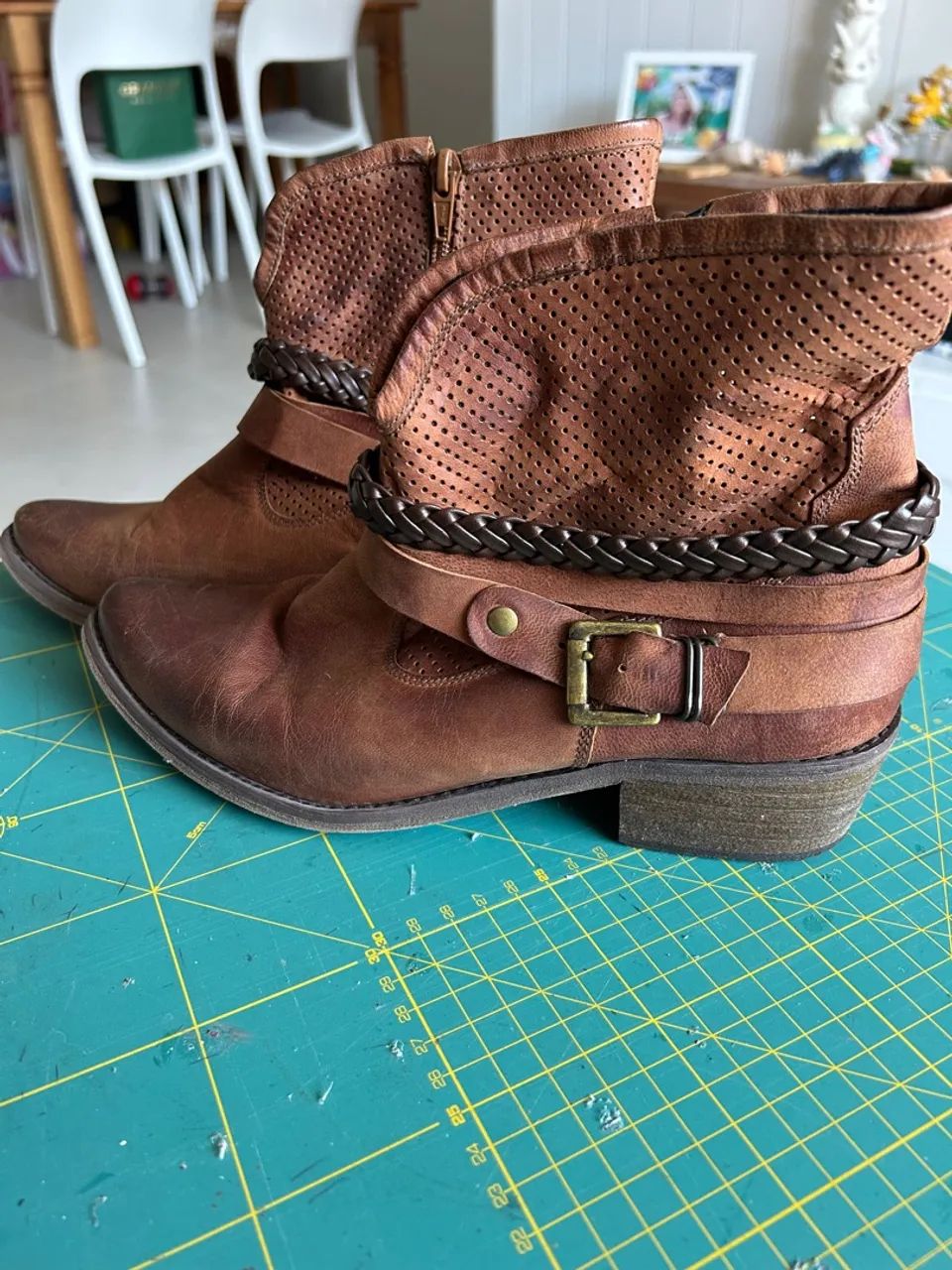 Botas de Couro Marrom - Foto 3